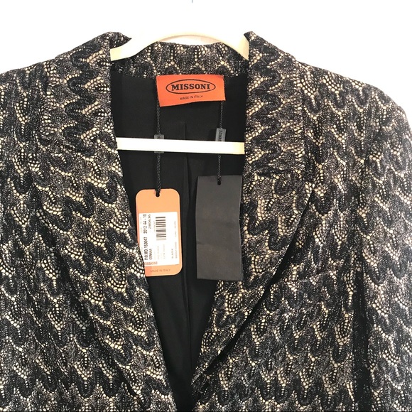 SOLD Missoni Women's Lace overlay blazer size 10 NWT - Picture 2 of 5